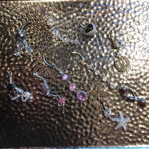 10 Silver and Gold belly rings